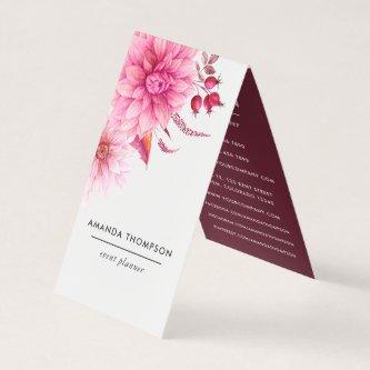 Burgundy and Blush Watercolor Floral