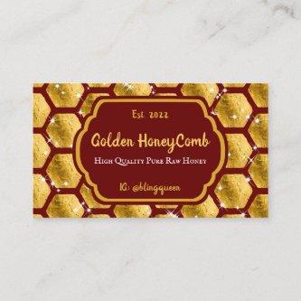 Burgundy Gold Pureraw Farm Glitz Honeycomb