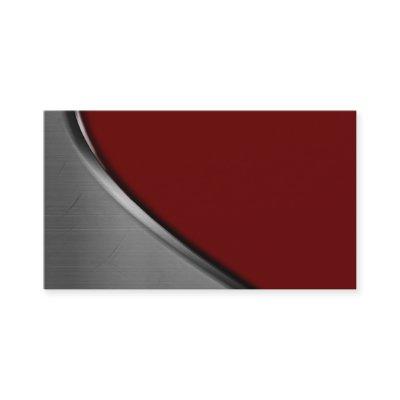 Burgundy Silver Metal Curve