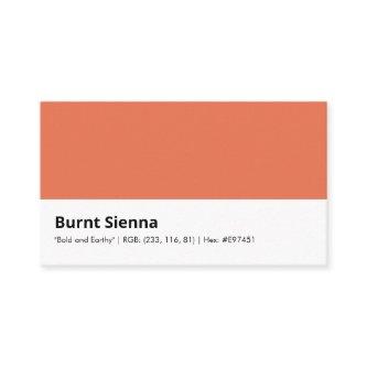 Burnt Sienna | "Bold and Earthy"
