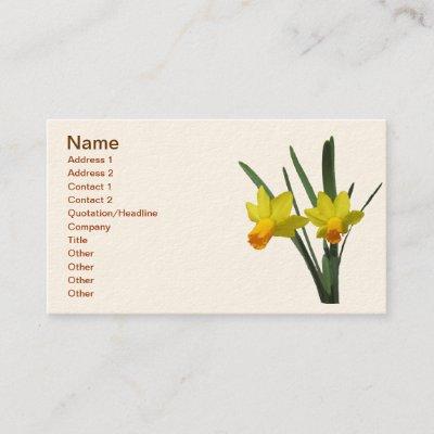 Bus. Card - Daffodil