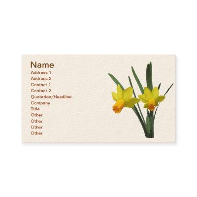 Bus. Card - Daffodil