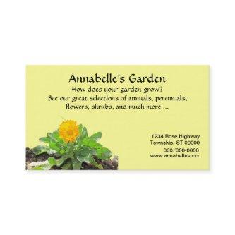 Bus. Card - Gardening Business - Calendula