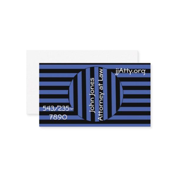 Bus. Card - Stripes Optical Illusion
