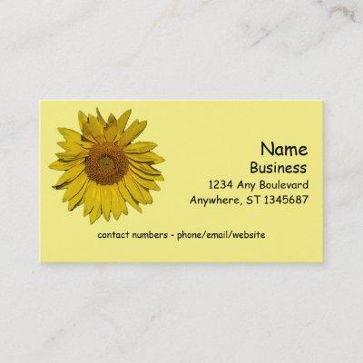 Bus. Card - Sunflower Blossom