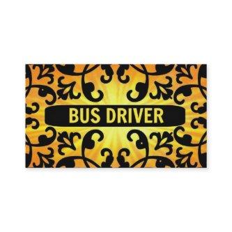 Bus Driver Sunshine Damask