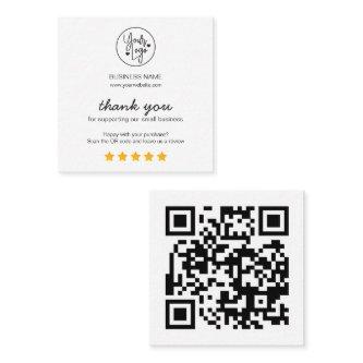 Busines Reviews QR Code Review Link Square