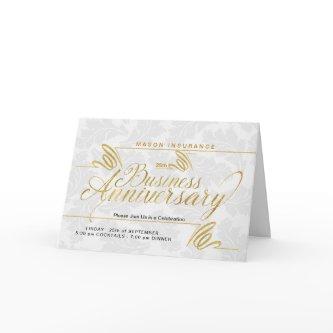 Business Anniversary Changeable Year Blank Thank You Card