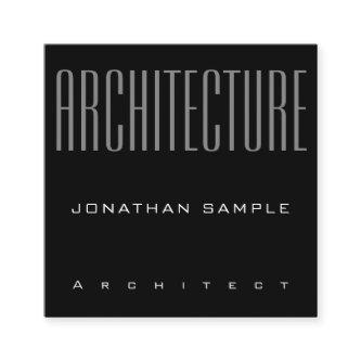 Business Architect Elegant Professional Template Square
