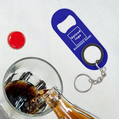 Business Blue Keychain and Bottle Opener