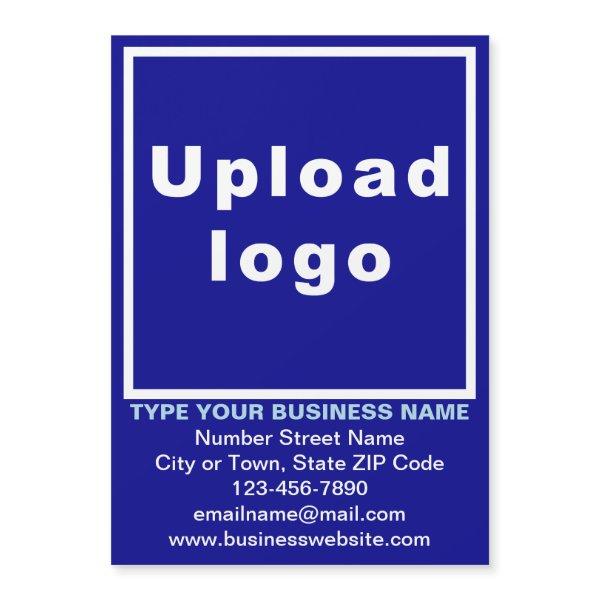 Business Brand on 5” x 7” Blue Magnetic Card