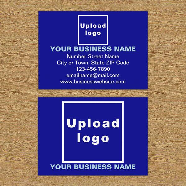 Business Brand on Blue Rectangle Enclosure Card