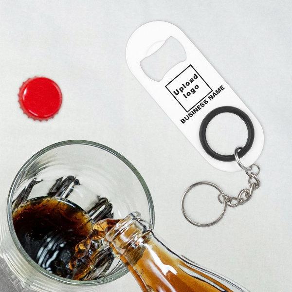 Business Brand on Bottle Opener With Keychain