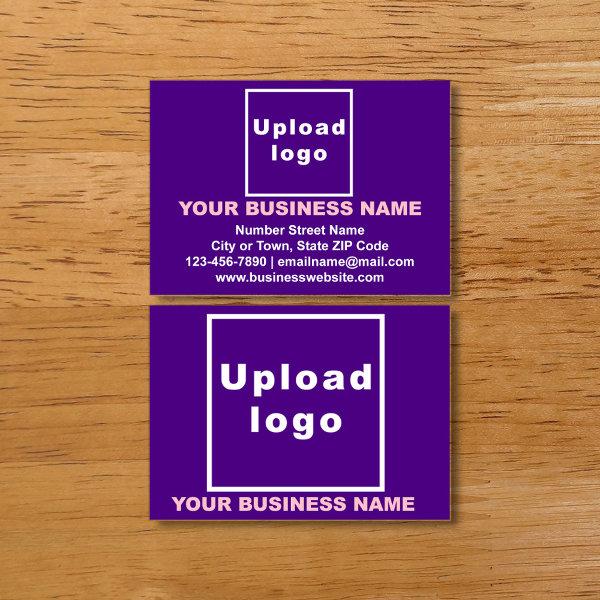 Business Brand on Purple Calling Card