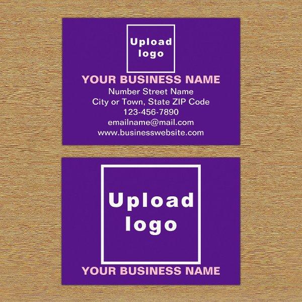 Business Brand on Purple Rectangle Enclosure Card