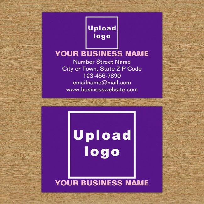 Business Brand on Purple Rectangle Enclosure Card