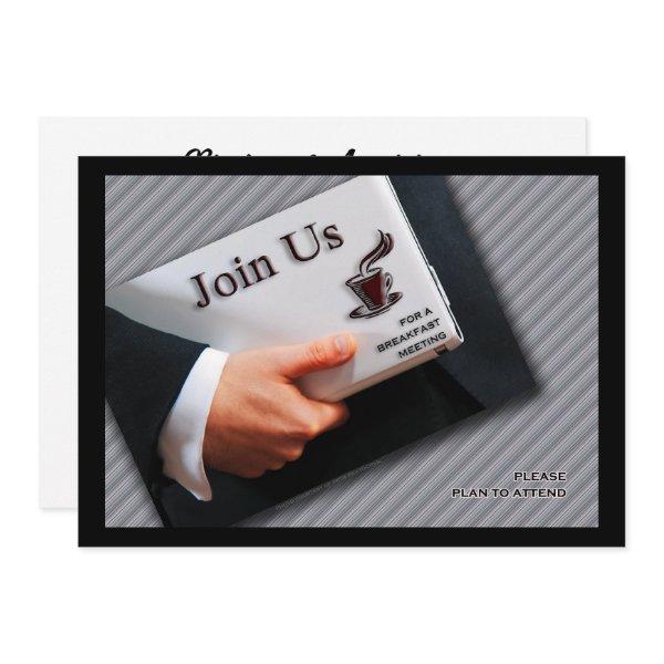Business Breakfast Meeting Professional Gathering Invitation