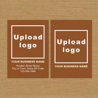Business Brown Enclosure Card