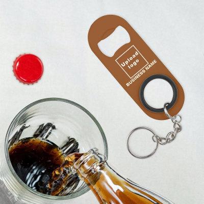 Business Brown Keychain and Bottle Opener