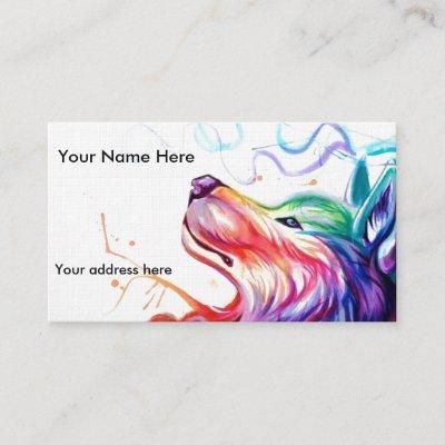 /appointment card watercolor dog
