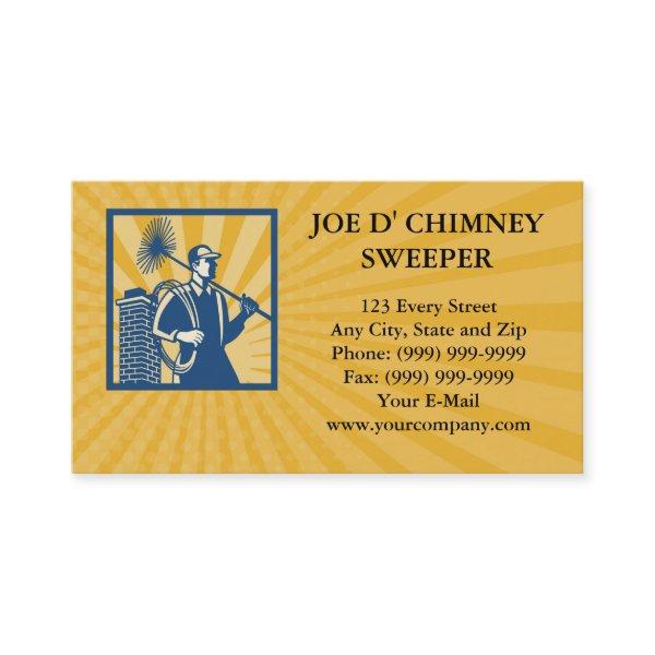 Chimney Sweeper Cleaner Worker Retro