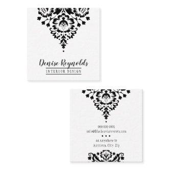 elegant stylish damask black white