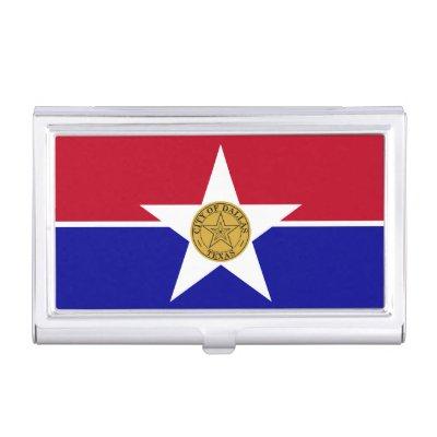 holder with Flag of Dallas