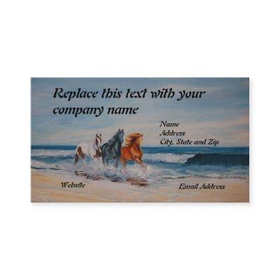 Horses in the Surf