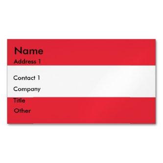 Magnet with Flag of Austria