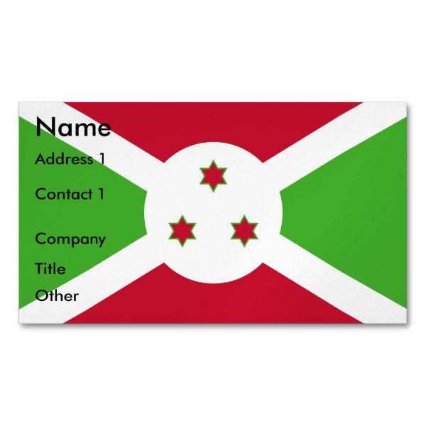 Magnet with Flag of Burundi