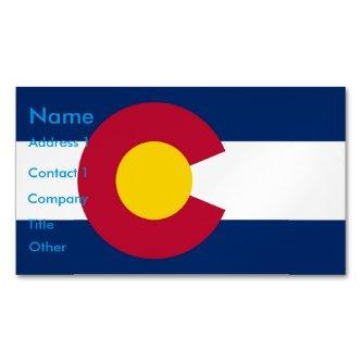 Magnet with Flag of Colorado