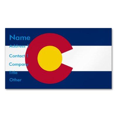 Magnet with Flag of Colorado