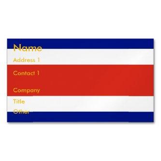 Magnet with Flag of Costa Rica