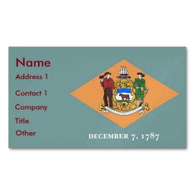 Magnet with Flag of Delaware