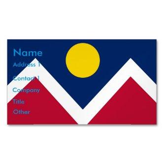 Magnet with Flag of Denver, Colorado