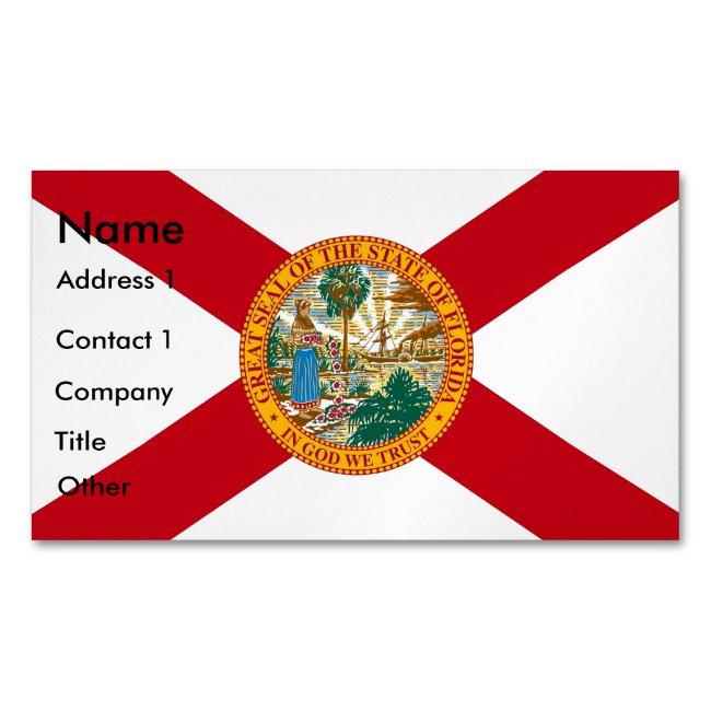 Magnet with Flag of Florida