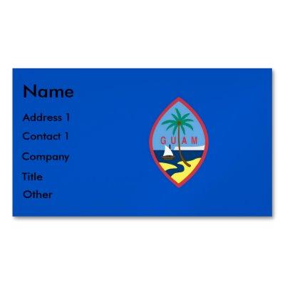 Magnet with Flag of Guam