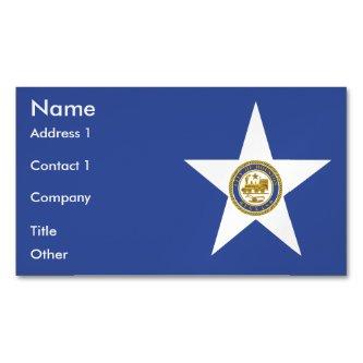 Magnet with Flag of Houston