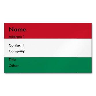 Magnet with Flag of Hungary