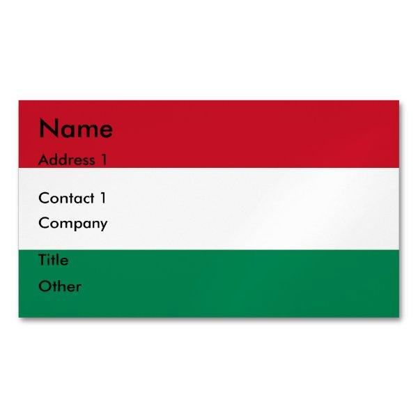 Magnet with Flag of Hungary