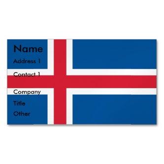 Magnet with Flag of Iceland