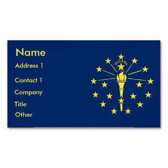 Magnet with Flag of Indiana