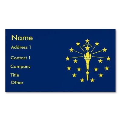 Magnet with Flag of Indiana
