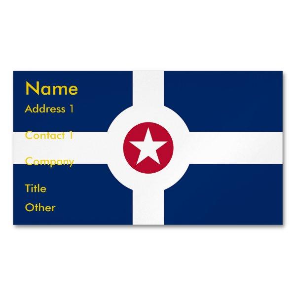 Magnet with Flag of Indianapolis