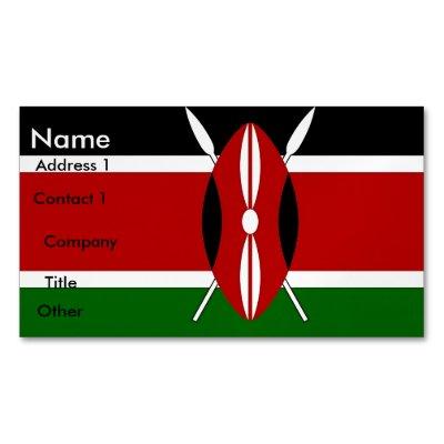 Magnet with Flag of Kenya