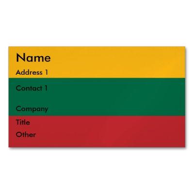 Magnet with Flag of Lithuania