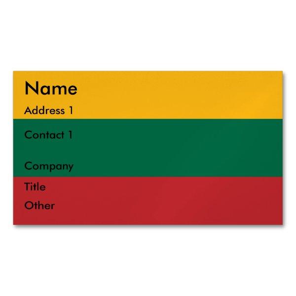 Magnet with Flag of Lithuania