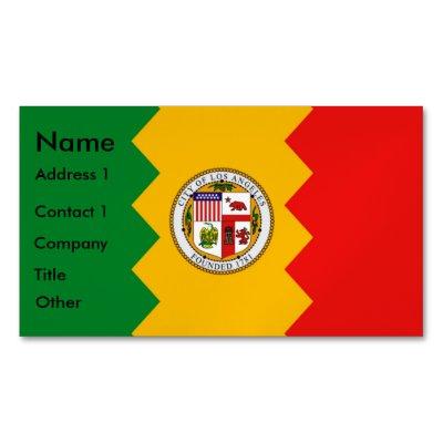 Magnet with Flag of Los Angeles