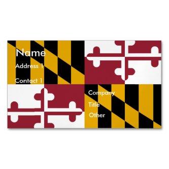 Magnet with Flag of Maryland