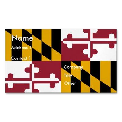 Magnet with Flag of Maryland